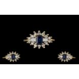 Ladies - Attractive 9ct Gold Sapphire an