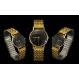 Gents 9ct Gold Round Cased Mechanical Wi