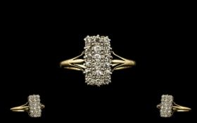 Ladies Attractive 18ct Gold Diamond Set