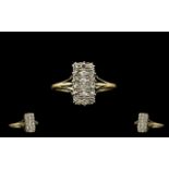 Ladies Attractive 18ct Gold Diamond Set