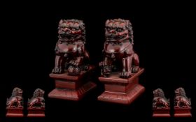 A Pair of Temple Dogs / Dogs of Foe. 4.5