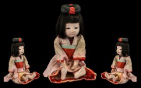 Vintage Japanese Ichimatsu Doll with ori