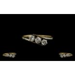 18ct Gold and Platinum 3 Stone Diamond S