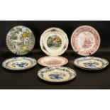 Collection of Decorative Plates . A col