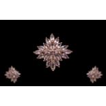 Rose de France Amethyst Cluster Statemen