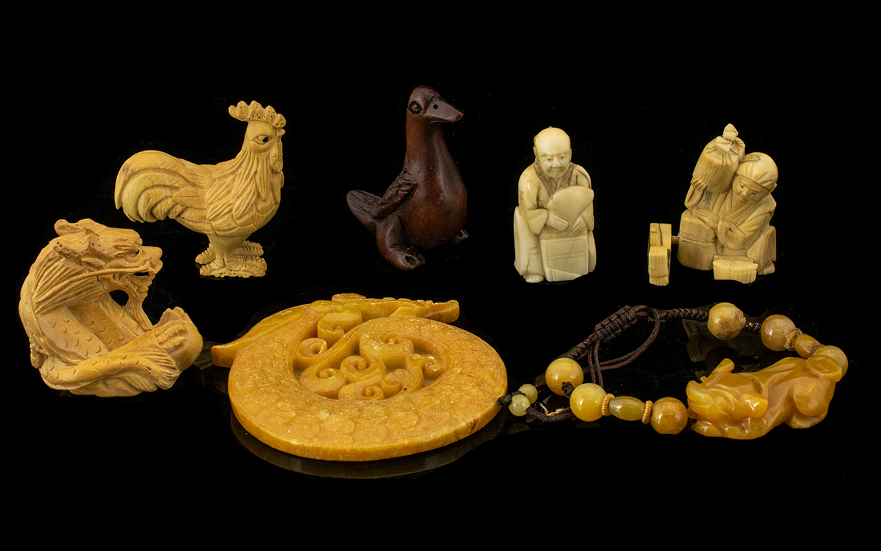 Mixed Lot Of Oriental Items, To Include