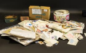 Stamp Interest - Large Crate of Stamps.