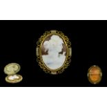 Antique Period - Superb Quality Large and Impressive Shell Cameo of Oval Shape,