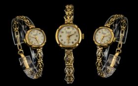 Everite - Incabloc 9ct Gold Mechanical 1