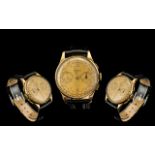 Swiss 1950's Gentleman's 18ct Gold Chron