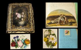 A Mixed Lot of Victorian Ephemera to include a 1862 diary signed to the front Esther Jane Cullen,