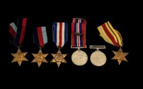 WW2 Collection of 6 Medals to include War medal with oak leaf, defence medal,1939-1945 Star x 2,