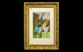 Katie Sowter Pastel Painting signed to bottom right. Artist Katie Sowter (British, 1944-2003).