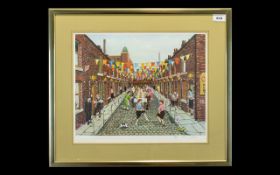 Tom Dodson 1910 - 1991 Artist Signed Ltd and Numbered Colour Print - Title ' Coronation Day ' This