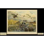 Winifred Austen Artist's Proof Tinted Etching 'Mallards',