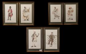 Collection of Watercolours by John Oliver 1828-1900 six in total, titled: Coffy Johnny, Jacky Broon,