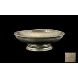 Tudric Archibold Knox Pewter Bowl. Arts and Crafts, made for Liberty and Co, No (01275), diameter