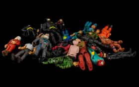 Collection of Small Plastic Toy Figures to include Batman & Robin;Thunderbirds;