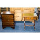 Leather Topped Occasional Table with single drawer to front,