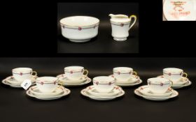 Porcelain Part Tea Set 'Haviland' by H. G. Stephenson.