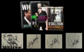 Snooker Interest - Collection of Signed Books including Stephen Hendry - Me and the Table';