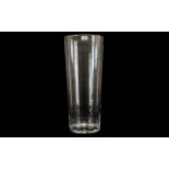 Large Ikea Floor Standing Vase 25.5'' tall and 10.3'' wide approx. Clear glass contemporary style