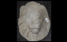 Lion Mask in Stone