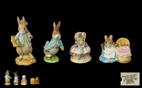 Beswick Collection of Beatrix Potter Figures ( 4 ) In Total. Comprises 1/ Hunca Munca - Style One,