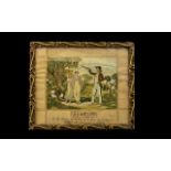 19thC Spanish Pictorial Needlework Sampler Embroidered With Silk, Depicting Figures,