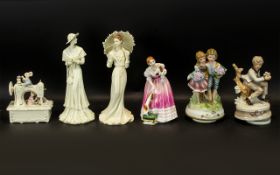 Collection of Figures to include Royal Doulton. Royal Doulton figure Queens of the Realm' of a