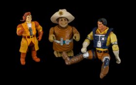 A Collection of Three Vintage Filmation Plastic Toy Figures to include Ghostbuster figure Eddie