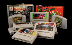 Collection of Computer Games including Playstation, Nintendo, and Super Nintendo .