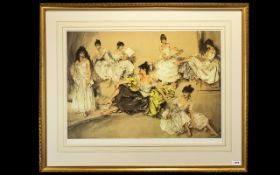 Sir Russell Flint Ltd and Numbered Edition Colour Lithograph Print of Large Proportions. Titled '