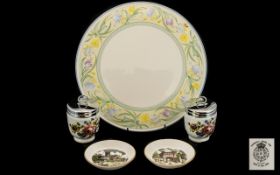 Royal Worcester Boxed Cake Plate 'Summerfield' design.