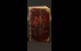 George III 1762 Leather Bound Book titled 'Book of Common Prayer' printed by J Baskerville.