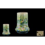 Cobridge Moorcroft Stone Ware Painted Lustre Vase, Decorated with Images of Water Lilies In a Pond,