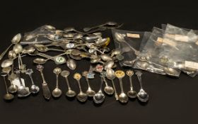 Large Collection of Commemorative Teaspoons. Please see photographs.