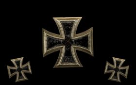 WWII Interest - Nazi German Iron Cross. First class with brooch fitting.