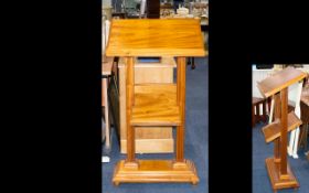 Mid 20th Century Mahogany Lectern.