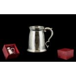 H Samuel Silver Plated Tankard in presentation box.