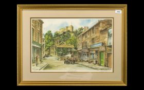 Large Print by David Diggins 'Castle Street, Clitheroe,