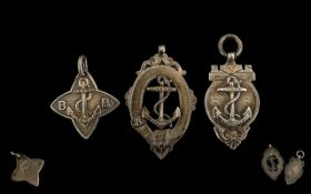 A Collection of Three Boys Brigade Silver Fobs / Medals All hallmarked. total weight approx. 20 gms.