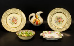 Collection of Porcelain Items to include two Johnson Brothers Plates 'Victoriana';