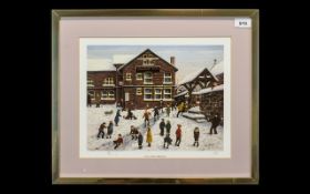 Tom Dodson 1910 - 1991 Ltd and Numbered Colour Print - Title ' A Day After Christmas ' At S.