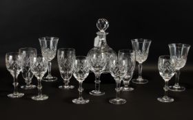 Drinkers Interest - Cut Glass Decanter and Glasses.