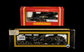 A Boxed Engine and Tender 00 Gauge D015 2P 4-4-0 LMs Black and a R.795 0-4-02 Loco Lionworks.