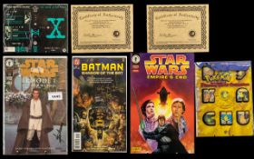 Collection of Star Wars, Batman & X-Files authenticated comics to include 'Star Wars - Episode 1 The