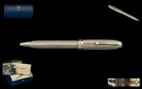 Conway Stewart - Silver Collection Limited Edition No 58 Series Sterling Silver Cased Ballpoint Pen.