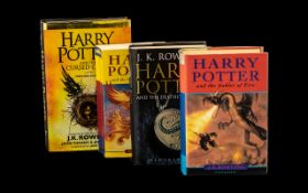 Collection of Harry Potter Books including First Edition of Harry Potter & the Deathly Hallows in