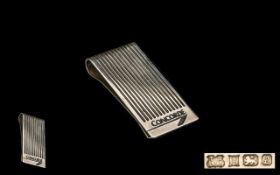 Concorde Silver Money Clip. Silver Hallmarked Birmingham 1985 Concorde money clip, please see